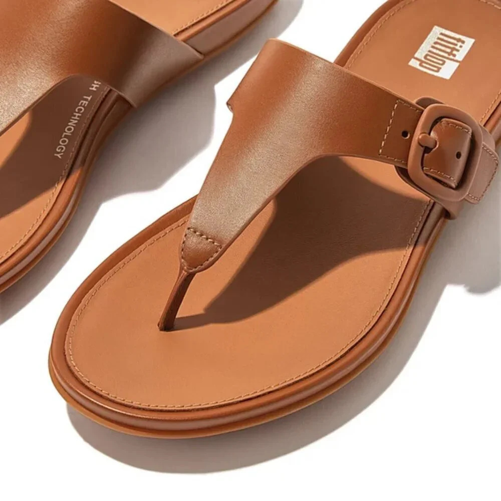 Fitflop Gracie Rubber Buckle Toe Post. Sz: 11